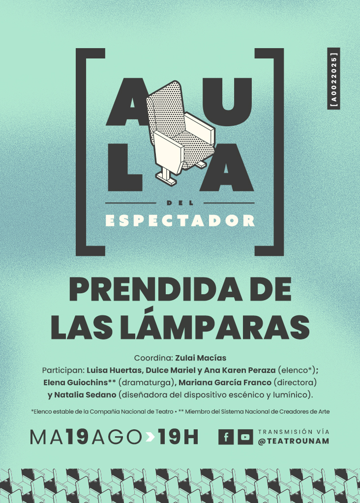 Aula prendida de las lámparas