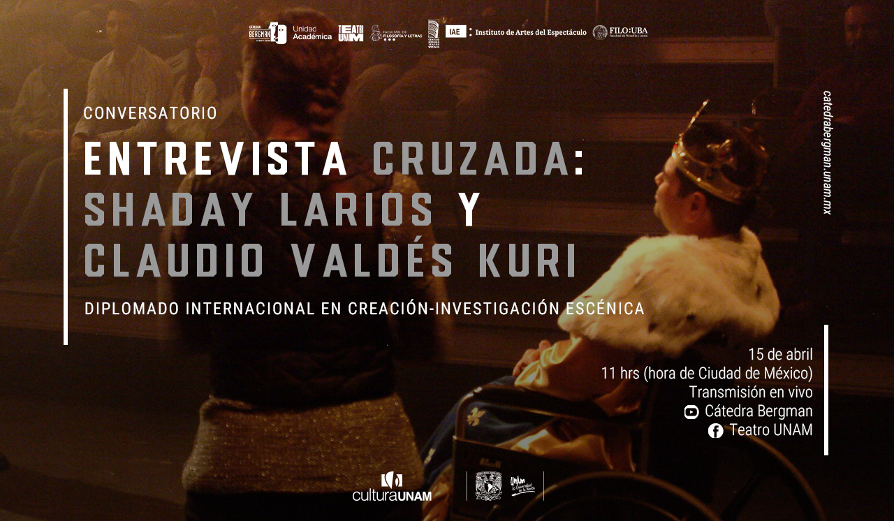 Conversación Entrevista cruzada: Shaday Larios y Claudio Valdés Kuri